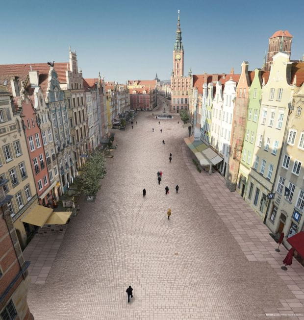 Znalezione obrazy dla zapytania: pusta ulica długa gdańsk